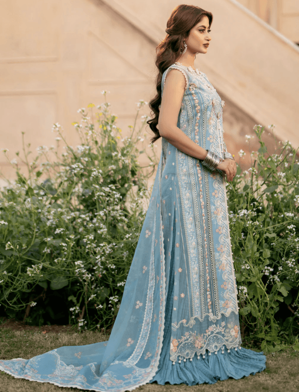 BIN ILYAS–406-B | 3 PC LUXURY LAWN - Image 4