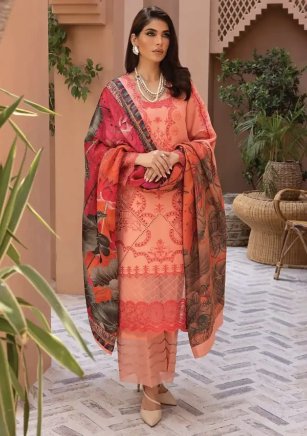 Rang Rasiya Carnation Embroidered Karandi 2023 - Image 3