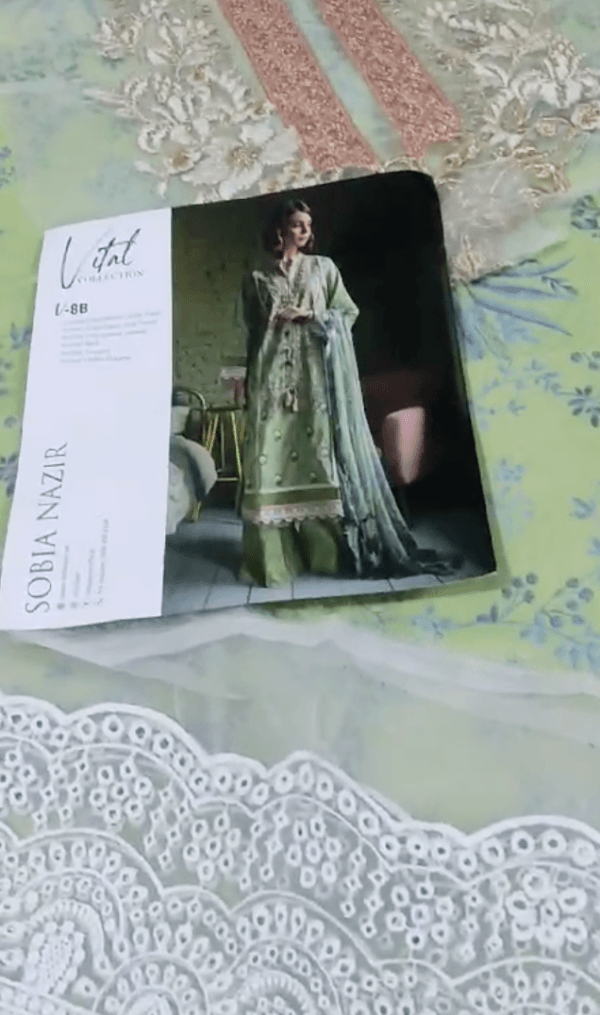 SOBIA NAZIR--2pc-printed with embroidered patches - Image 2