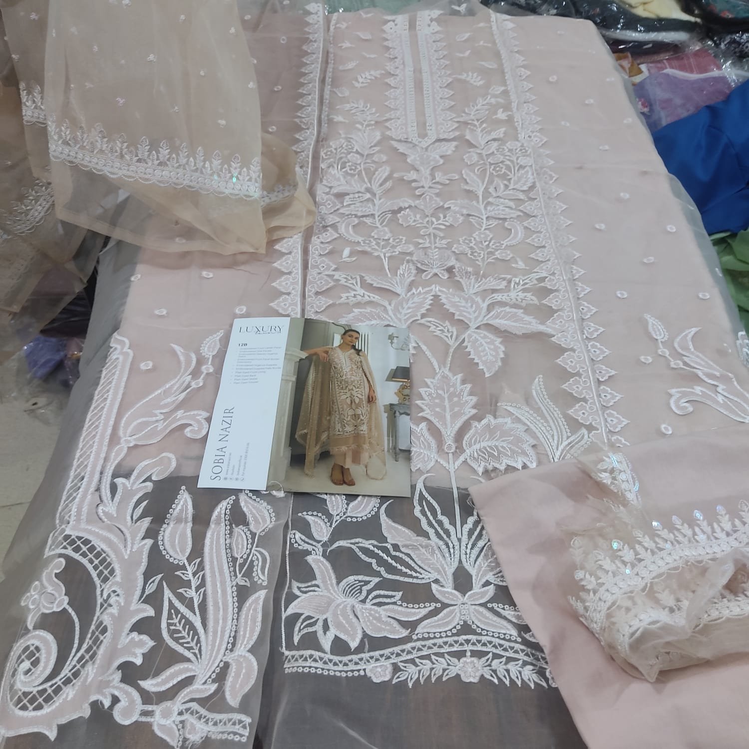 SOBIA NAZIR–3pc- Lawn embroidered