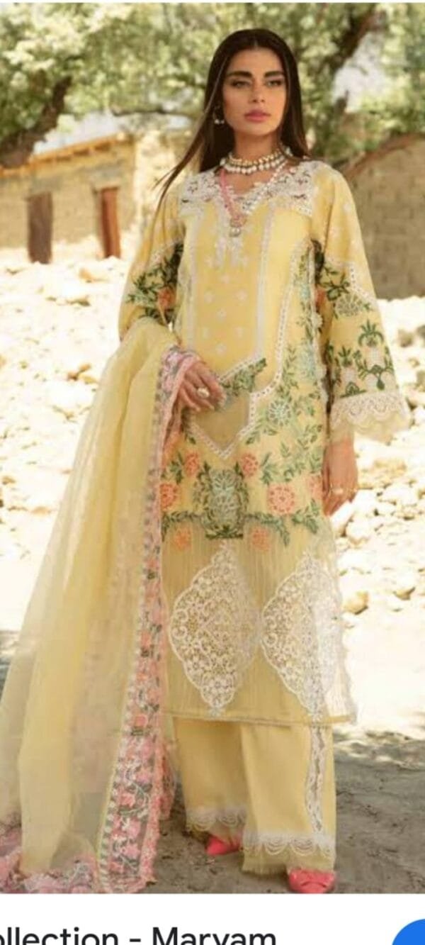 Maryam Hussain --Luxury Lawn Collection 2023 - Image 3