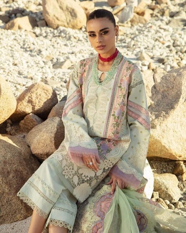 MARYAM HUSSAIN--MINT--LUXURY COLLECTION 2023 - Image 2