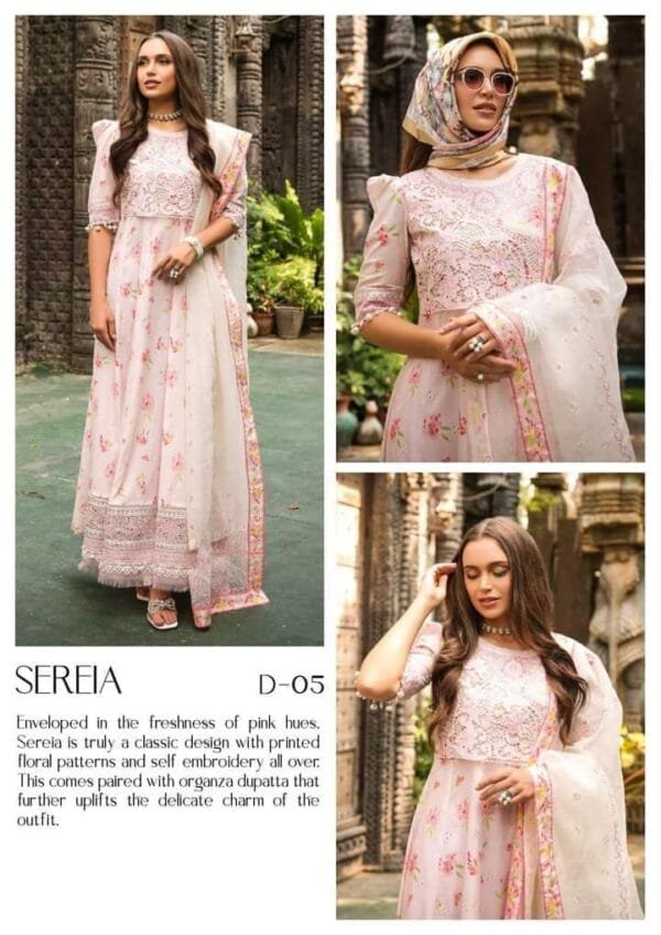 TABEER-- Luxury lawn SS’24 | Sereia - Image 4