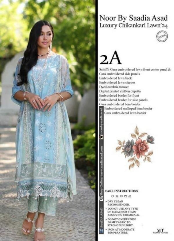 NOOR BY SADIA ASAD–LUXURY CHIKANKARI 2024 - Image 4