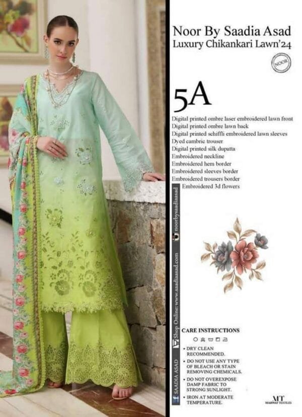 NOOR BY SADIA ASAD–LUXURY CHIKANKARI 2024 - Image 4