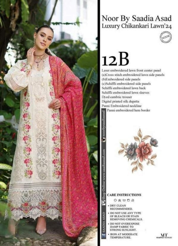 NOOR BY SADIA ASAD–LUXURY CHIKANKARI 2024 - Image 4