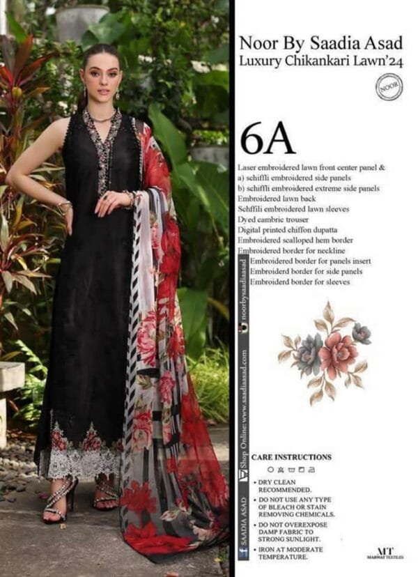 NOOR BY SADIA ASAD–LUXURY CHIKANKARI 2024 - Image 4