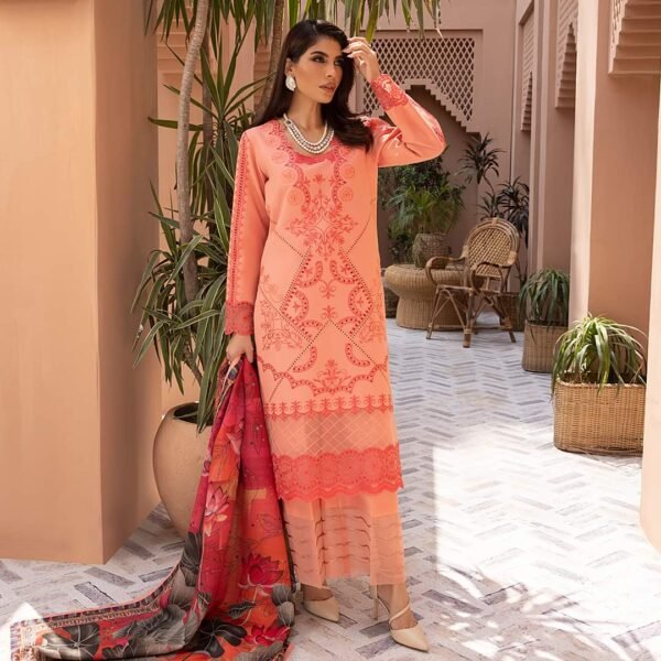 Rang Rasiya Carnation Embroidered Karandi 2023 - Image 2