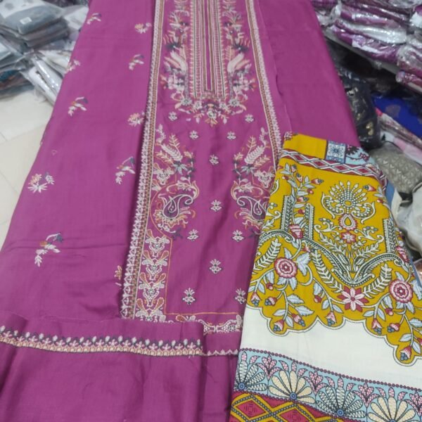 BEECHTREE-2pc-winter stuff with printed shawl - Image 2